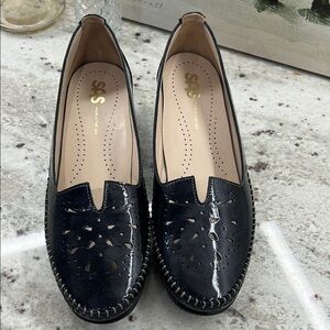 SAS Slip On Heel - Dark Blue NWOT